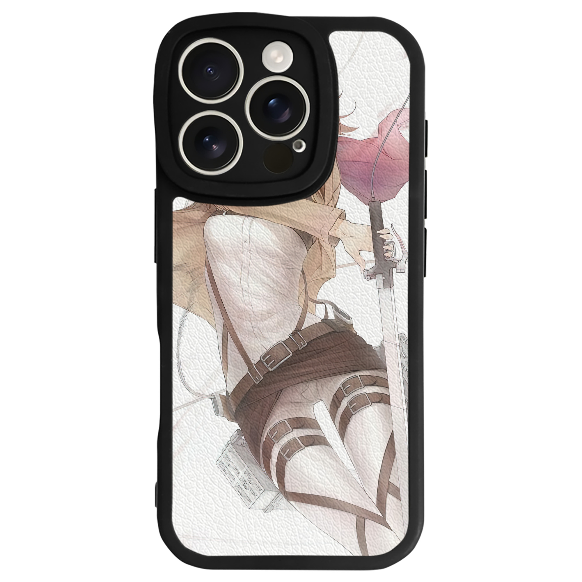 （画像用） 進撃の巨人 Attack on Titan 【iPhone 16シリーズ対応】シリコンスマホケース（レザー調） 材質：シリコン